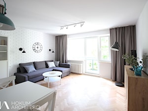Mieszkanie do wynajęcia w Warszawie, 60m2 - Salon, styl skandynawski - zdjęcie od Hokum Architekci