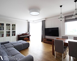 Apartament dla rodziny, 92m2 - Salon, styl tradycyjny - zdjęcie od Hokum Architekci - Homebook