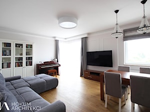 Apartament dla rodziny, 92m2 - Salon, styl tradycyjny - zdjęcie od Hokum Architekci