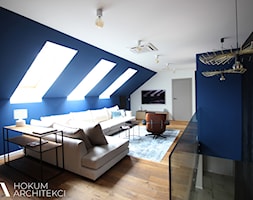 Dom pod Łodzią 260m2 - Salon, styl nowoczesny - zdjęcie od Hokum Architekci - Homebook