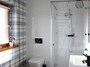 Dom w Klęku 300m2 - Średnia bez okna łazienka, styl skandynawski - zdjęcie od Hokum Architekci