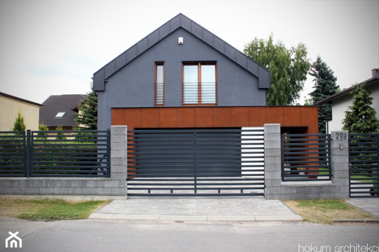 Cały dom (bryła+wnętrze) 190m2 - Domy, styl nowoczesny - zdjęcie od Hokum Architekci - Homebook