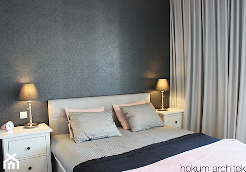 Przytulne mieszkanie, 73m2 - Średnia sypialnia, styl skandynawski - zdjęcie od Hokum Architekci