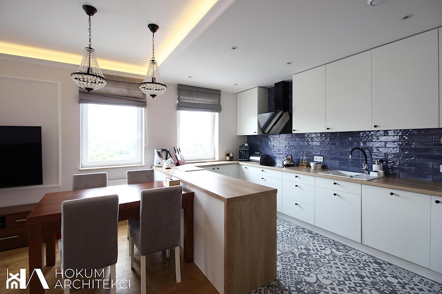 Apartament dla rodziny, 92m2 - Kuchnia, styl tradycyjny - zdjęcie od Hokum Architekci