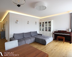 Apartament dla rodziny, 92m2 - Salon, styl tradycyjny - zdjęcie od Hokum Architekci - Homebook