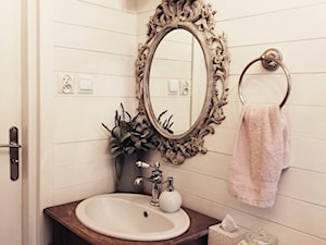 Konkurs O!Twórz Mieszkanie - Mała bez okna z lustrem łazienka, styl nowoczesny - zdjęcie od PORTA DRZWI
