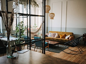 Konkurs O!Twórz Mieszkanie - Średni szary salon z jadalnią, styl nowoczesny - zdjęcie od PORTA DRZWI