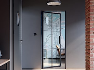 Drzwi PORTA LOFT STALOWE - Hol / przedpokój, styl industrialny - zdjęcie od PORTA DRZWI