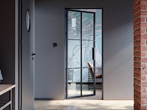 Drzwi PORTA LOFT STALOWE - Hol / przedpokój, styl industrialny - zdjęcie od PORTA DRZWI