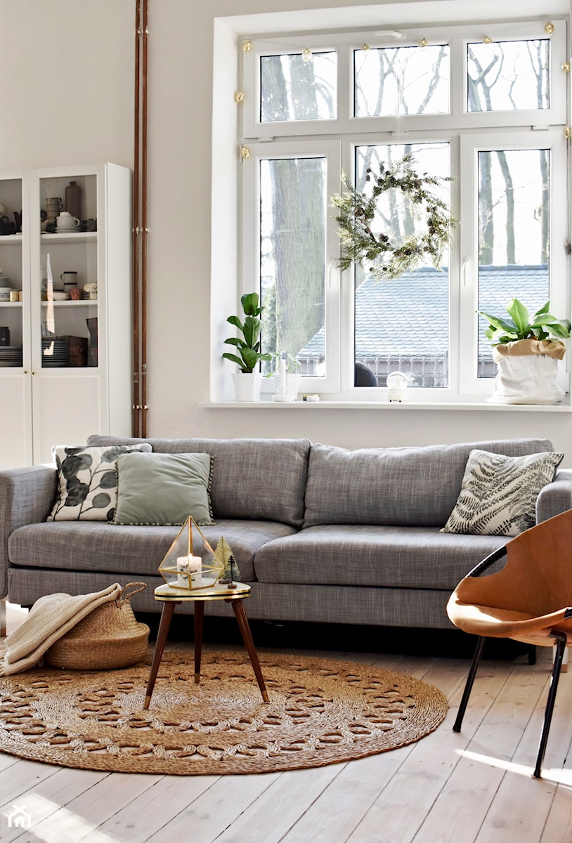 Konkurs O!Twórz Mieszkanie - Mały biały salon, styl nowoczesny - zdjęcie od PORTA DRZWI