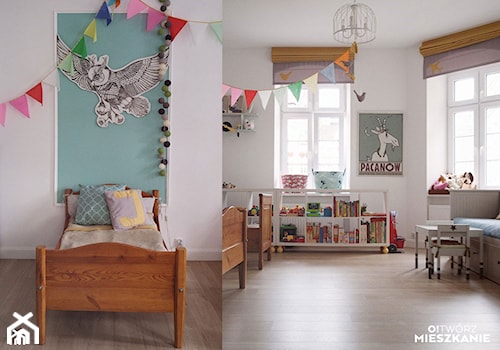 Inspiracje - Średni biały pokój dziecka dla dziecka dla rodzeństwa, styl nowoczesny - zdjęcie od PORTA DRZWI