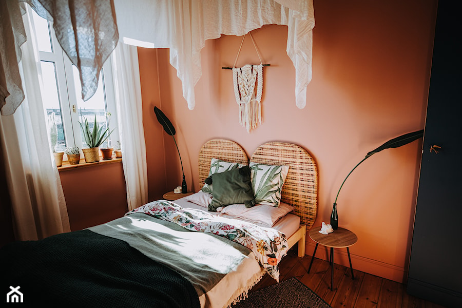Konkurs O!Twórz Mieszkanie - Mała pomarańczowa sypialnia, styl nowoczesny - zdjęcie od PORTA DRZWI