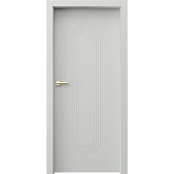 Porta ART DECO_3_Lakier UV Premium Plus_Szary_Porta SYSTEM_klamka AZURA Złoty