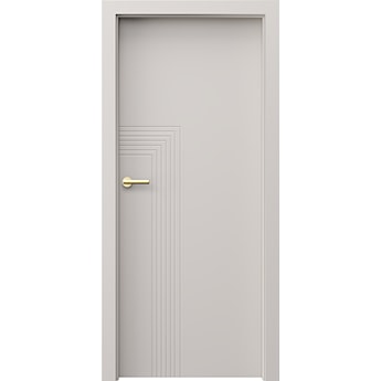 PORTA ART DECO_1_Lakier UV Premium Plus_Kaszmir_Porta SYSTEM_klamka AZURA Złoty