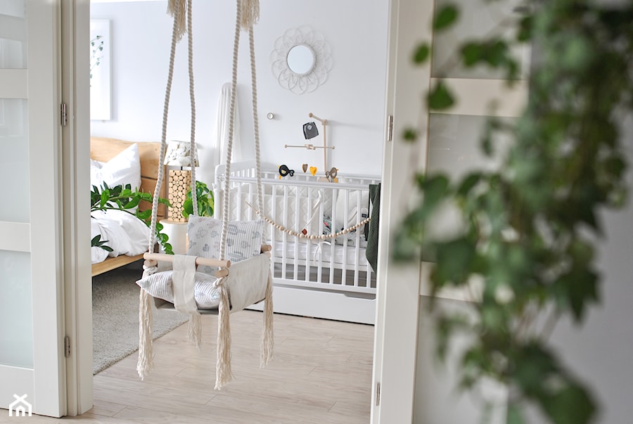 Konkurs O!Twórz Mieszkanie - Średnia biała sypialnia, styl skandynawski - zdjęcie od PORTA DRZWI