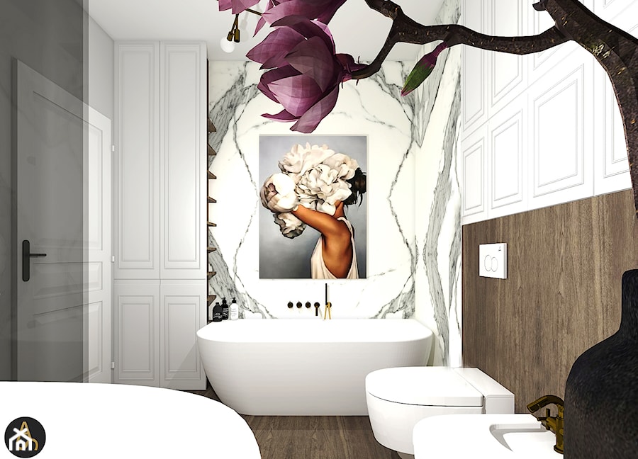 Pietrasanta - Średnia bez okna łazienka, styl glamour - zdjęcie od Archistan