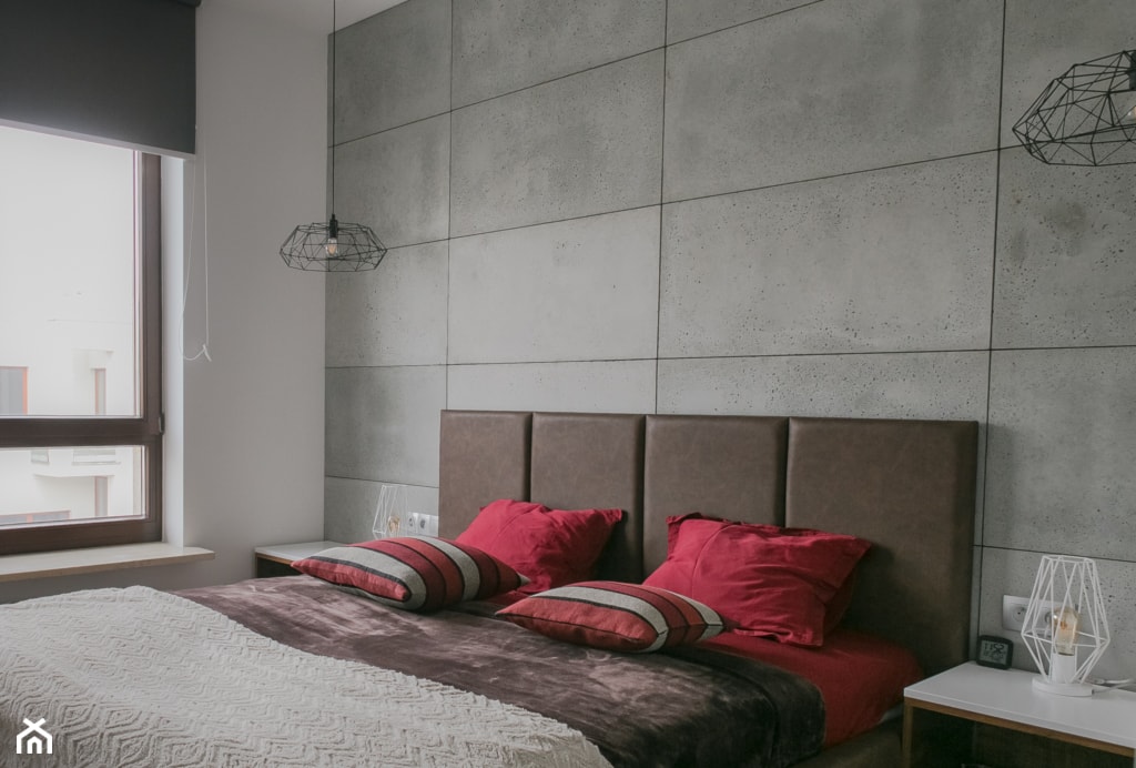 Beton w sypialni - zdjęcie od Dada design - Homebook