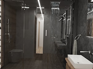 Łazienka z podwójnym prysznicem - Łazienka, styl nowoczesny - zdjęcie od PekaArchitekci