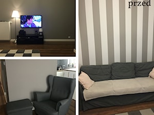 Pokój dzienny przed metamorfozą home staging dla domu - zdjęcie od HOME STAGERKA