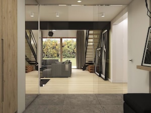 Dom w Pigwowcach - Średni biały hol / przedpokój, styl nowoczesny - zdjęcie od Studio 23A