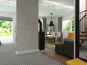 Dom Gdynia - Średni biały hol / przedpokój, styl industrialny - zdjęcie od Studio 23A