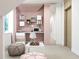 Dom Gdańsk Osowa 2 - Średni różowy pokój dziecka dla dziecka dla nastolatka dla chłopca dla dziewczynki, styl nowoczesny - zdjęcie od Studio 23A
