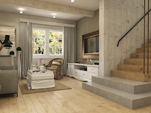 Dom Chwaszczyno - Salon, styl nowoczesny - zdjęcie od Studio 23A