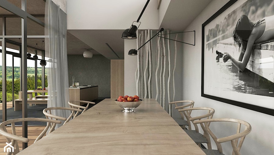 Minimalistycznie - dom Wejherowo - Jadalnia, styl minimalistyczny - zdjęcie od Studio 23A