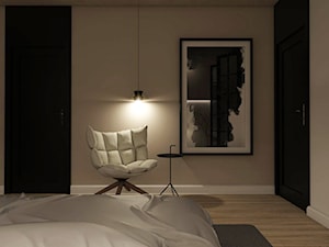 Dom Merano Park Gdynia - Średnia szara sypialnia, styl nowoczesny - zdjęcie od Studio 23A