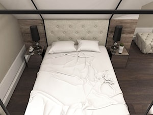 Dom w Kosówce - eklektycznie klasyczny - Średnia beżowa sypialnia na poddaszu, styl nowoczesny - zdjęcie od Studio 23A