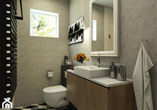 Dom Gdynia - Średnia łazienka, styl industrialny - zdjęcie od Studio 23A
