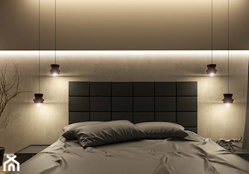Dom Merano Park Gdynia - Mała biała sypialnia, styl nowoczesny - zdjęcie od Studio 23A