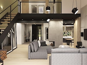 Dom w Pigwowcach - Salon, styl nowoczesny - zdjęcie od Studio 23A
