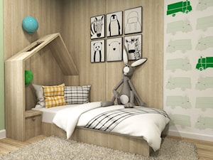 Dom Merano Park Gdynia - Mały zielony pokój dziecka dla dziecka dla chłopca dla dziewczynki, styl nowoczesny - zdjęcie od Studio 23A