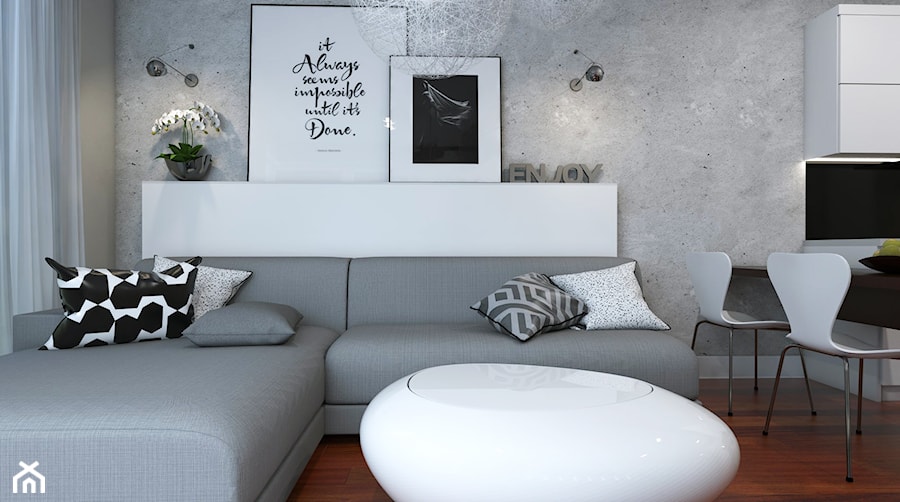 Mieszkanie Gdynia - Salon, styl nowoczesny - zdjęcie od Studio 23A