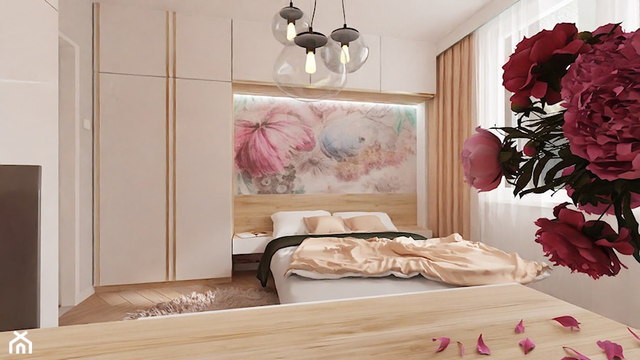Mieszkanie dla 2+1 - Sypialnia, styl nowoczesny - zdjęcie od ARThoME Klaudia Chmielowska