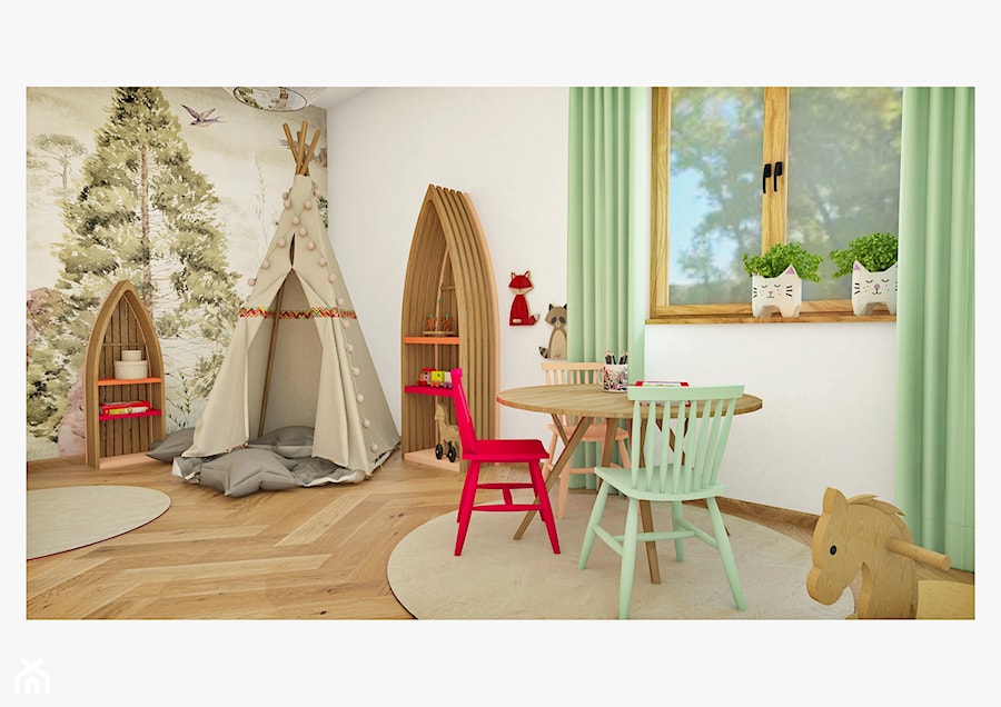 Leśny pokój - Pokój dziecka, styl nowoczesny - zdjęcie od Midnight Interiors
