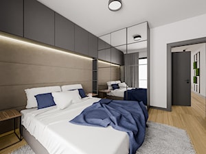 Mieszkanie Warszawa - Średnia biała sypialnia, styl nowoczesny - zdjęcie od Pixels