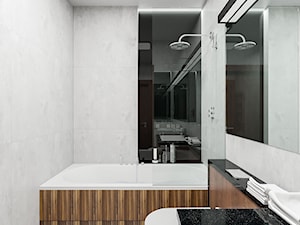 Mieszkanie Chrobry - Mała bez okna łazienka, styl nowoczesny - zdjęcie od Pixels