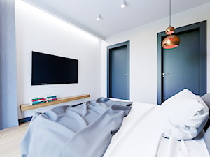 Dom Nowoczesny - Średnia biała sypialnia, styl nowoczesny - zdjęcie od Pixels