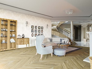 Dom Cyprianka - Średni szary salon - zdjęcie od Pixels