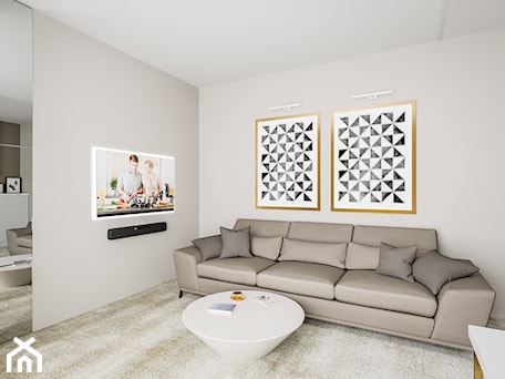 Aranżacje wnętrz - Biuro: Dom w pastelach - Średnie z sofą beżowe biuro - Pixels. Przeglądaj, dodawaj i zapisuj najlepsze zdjęcia, pomysły i inspiracje designerskie. W bazie mamy już prawie milion fotografii!