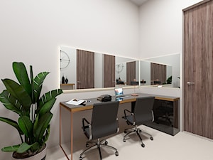 Dom SPA - Średnie białe biuro - zdjęcie od Pixels