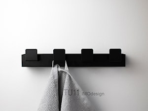 czarny nowoczesny wieszak na ubrania i ręczniki TU 11 - zdjęcie od IMOdesign