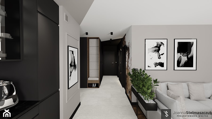 Mieszkanie Radom - Hol / przedpokój, styl nowoczesny - zdjęcie od Joanna Stelmaszczuk Projektowanie Wnętrz