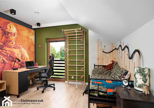 Dom z żurawiami - Pokój dziecka, styl nowoczesny - zdjęcie od Joanna Stelmaszczuk Projektowanie Wnętrz