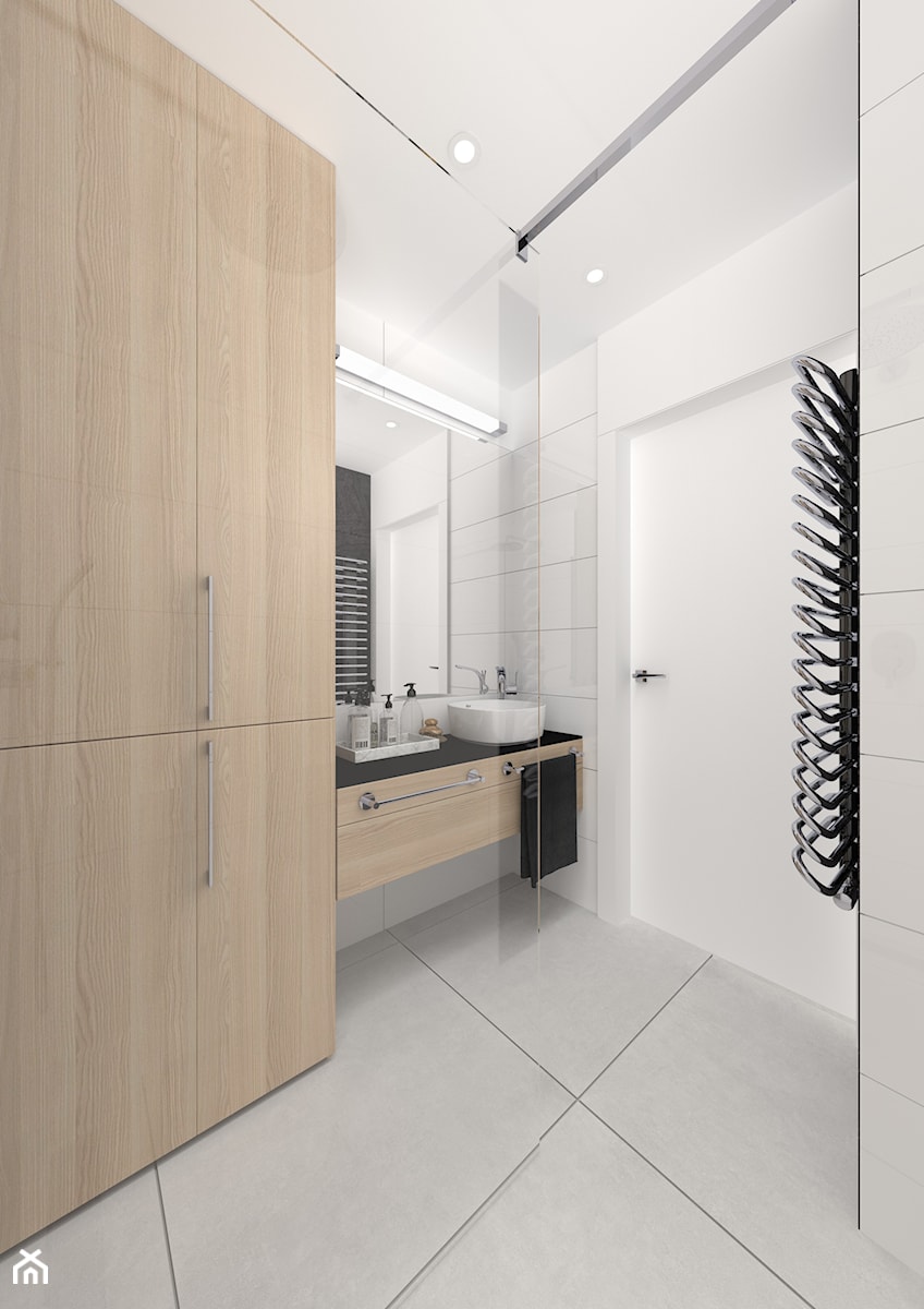 Łazienka z prysznicem walk-in - zdjęcie od IMO studio