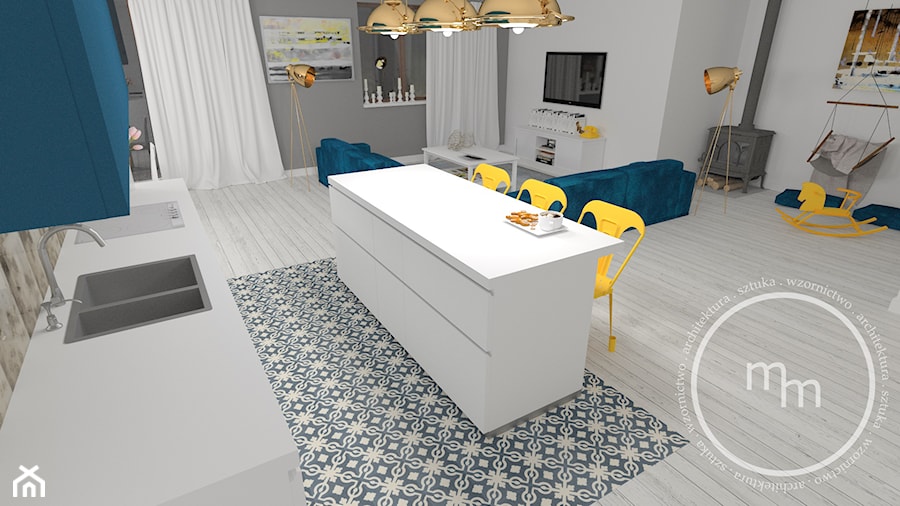 Projekt wnętrza mieszkalnego, Tarnów 2018 - Kuchnia - zdjęcie od M&M pracownia projektowania wnętrz