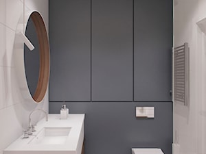 FREE APARTMENT - Mała na poddaszu bez okna łazienka, styl nowoczesny - zdjęcie od Tobi Architects