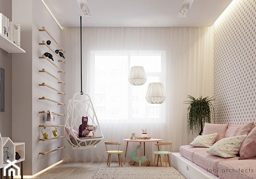 DREAMING OF LIGHT - Średni biały szary pokój dziecka dla dziecka dla dziewczynki, styl nowoczesny - zdjęcie od Tobi Architects